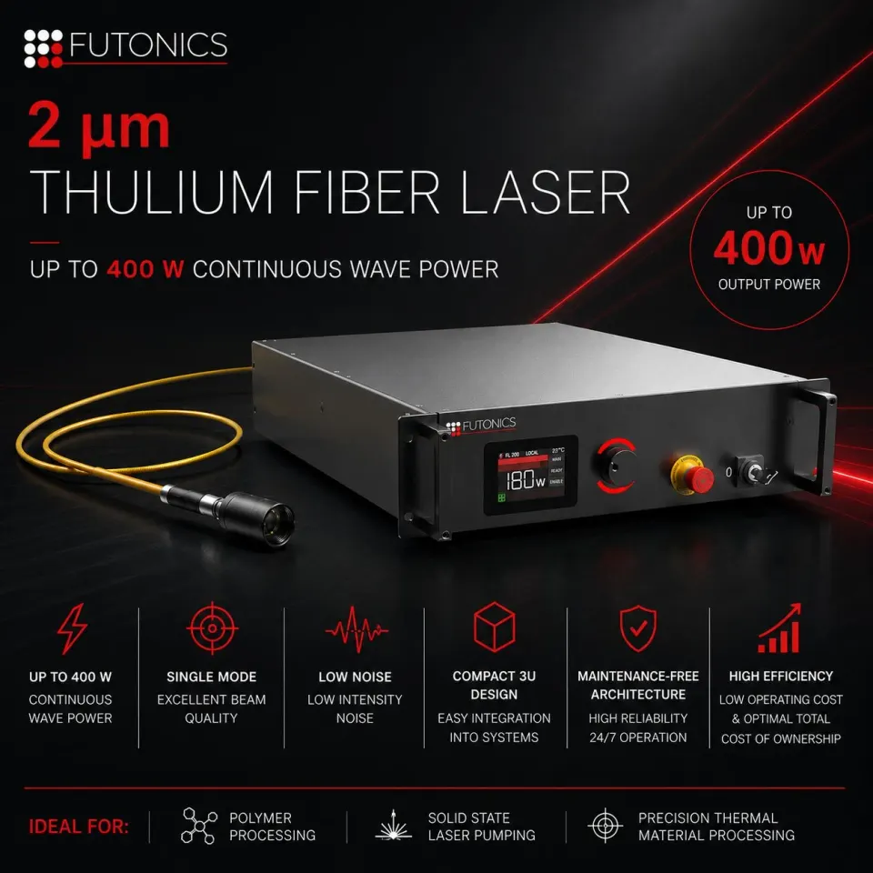Futonics continuous-wave thulium fiber laser.